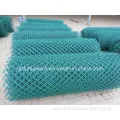 PVC Green Coated Diamond Chain Link Fence